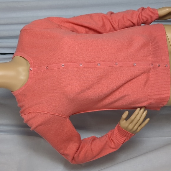Cashmere Coral Cardigan Large - Picture 1 of 8